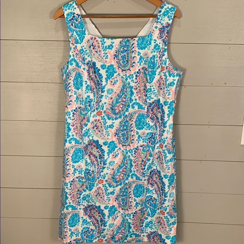 Talbots Colorful Paisley Sleeveless Dress NWT size 14 feminine